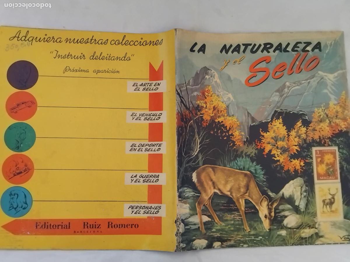 Collezionismo Album: LA NATURALEZA Y EL SELLO. ALBUM DE CROMOS VACIO Y EN PERFECTO ESTADO. EDITORIALRUIZ ROMERO