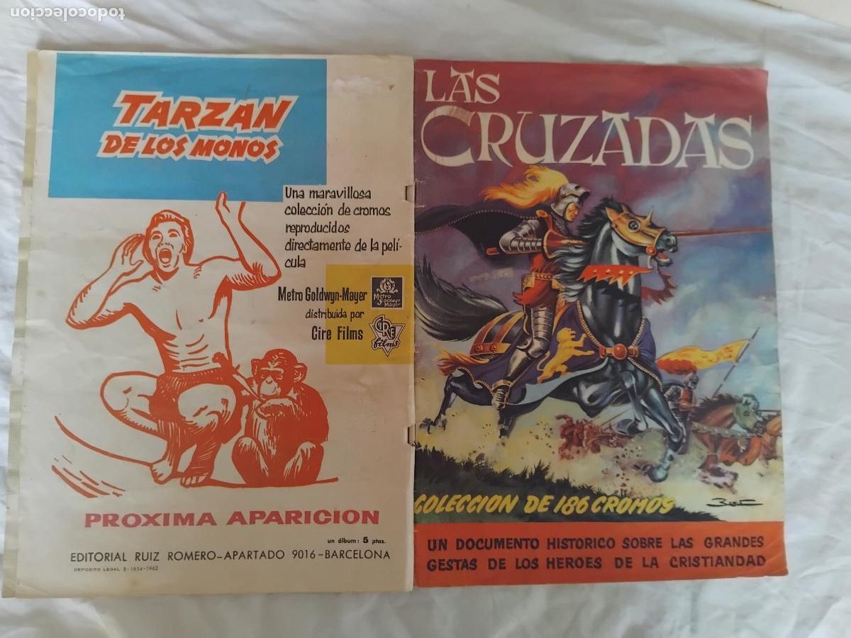 Collezionismo Album: LAS CRUZADAS ALBUM DE CROMOS CASI COMPLETO FALTAN ( 133,134, 173, 178,) EDITORIAL RUIZ ROMERO 1962