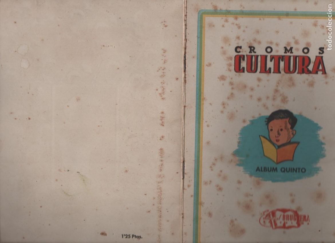Collezionismo Album: CROMOS CULTURA. ALBUM QUINTO. EDITORIAL BRUGUERA. CONTIENE 68 CROMOS. VER DESCRIPCION..