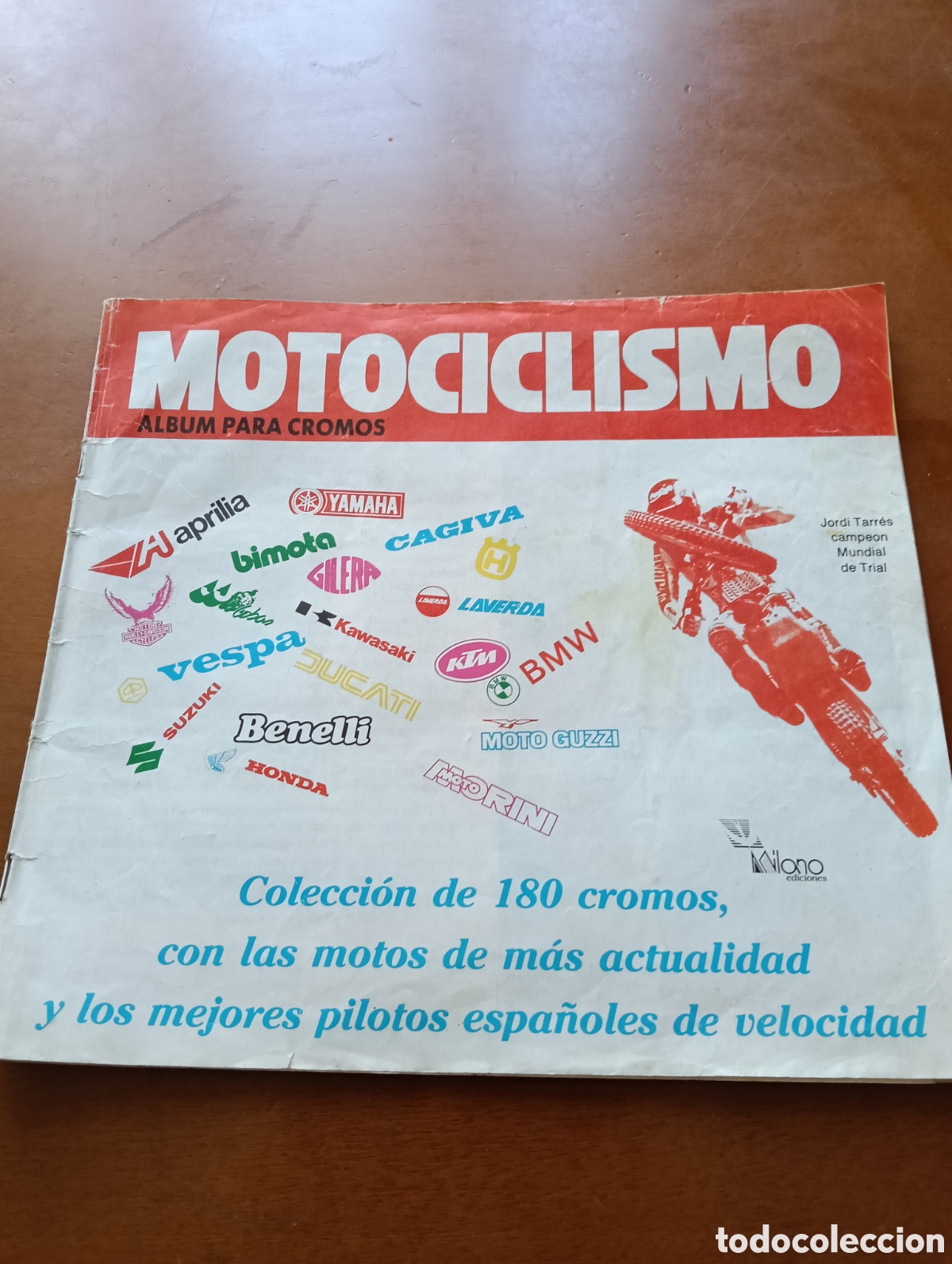 Collezionismo Album: &Aacute;lbum de cromos de Motociclismo colecci&oacute;n de 180 cromos Ediciones Milano Murcia Incompleto