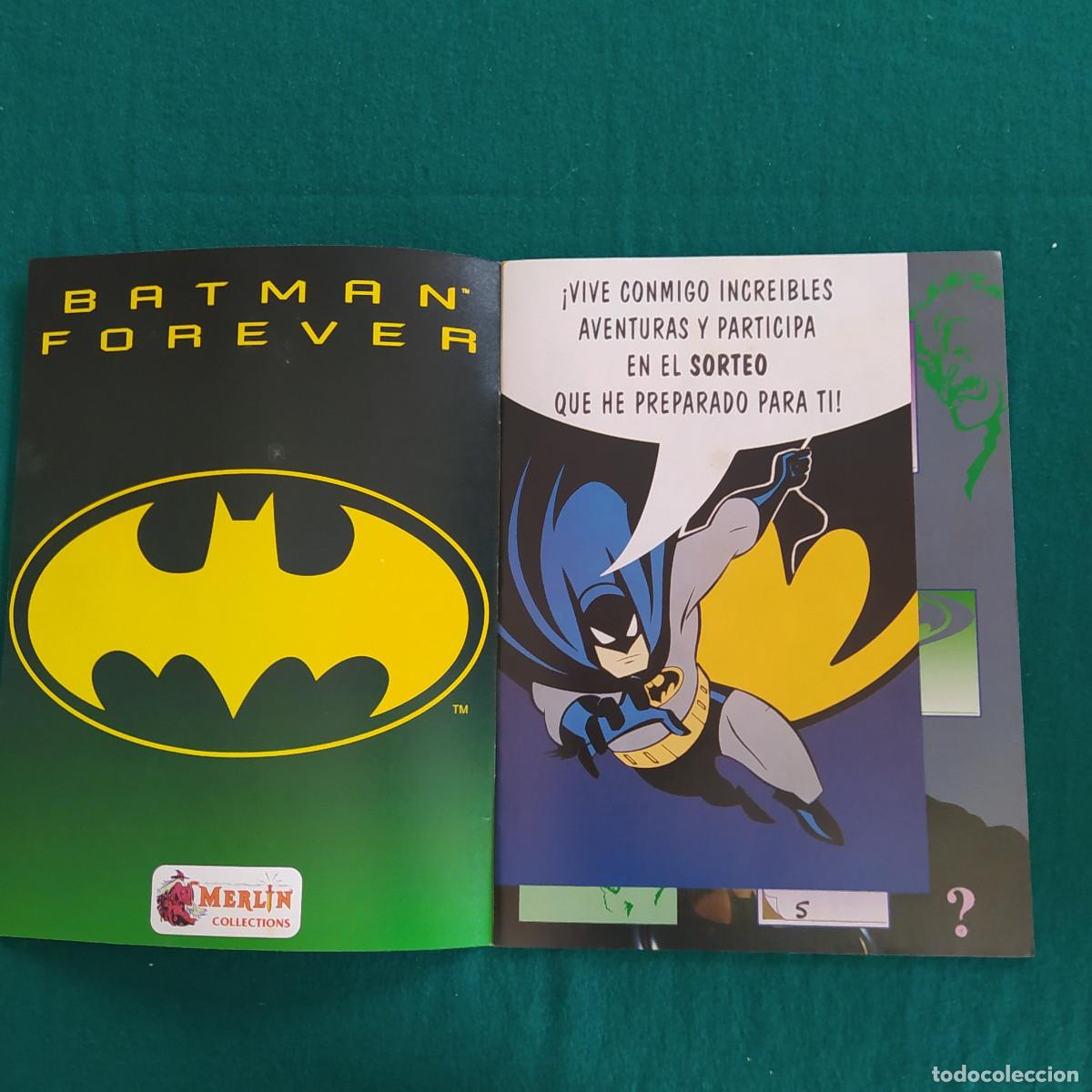 Coleccionismo &aacute;lbumes: BATMAN FOREVER MERLIN VACIO - Foto 2