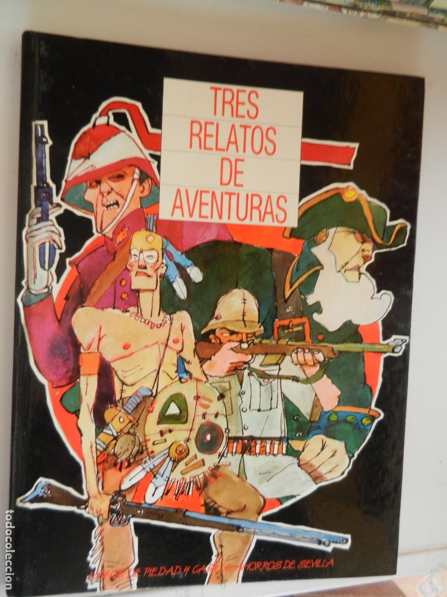 Coleccionismo &Aacute;lbumes: TRES RELATOS DE AVENTURAS -MONTE DE PIEDAD Y CAJA DE AHORROS DE SEVILLA 1985 - COMPLETO.