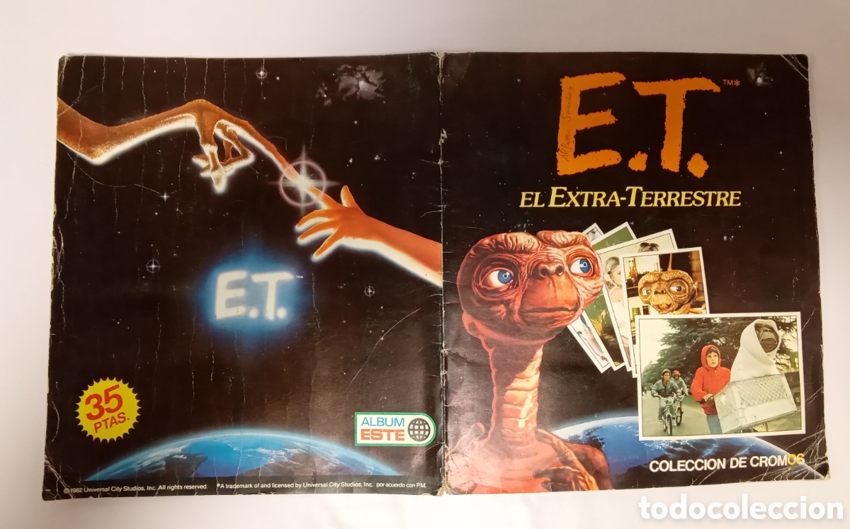Coleccionismo &Aacute;lbumes: &Aacute;lbum de cromos E.T. el extraterrestre Este a&ntilde;o 1982