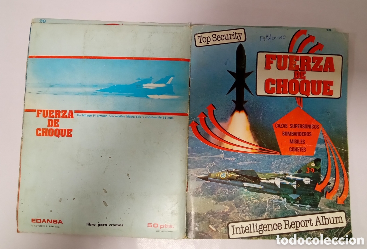 Coleccionismo &Aacute;lbumes: &Aacute;lbum de cromos fuerza de choque Edasa a&ntilde;o 1983 Espa&ntilde;a