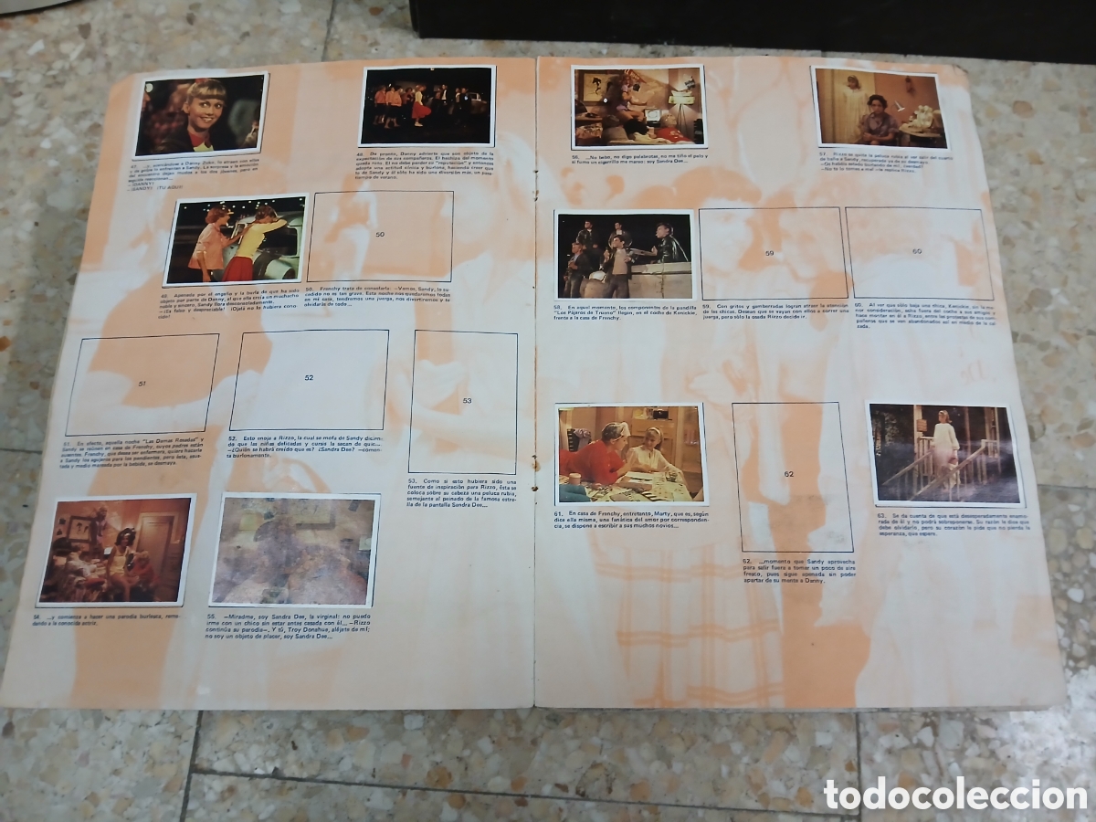 Coleccionismo &aacute;lbumes: &Aacute;lbum incompleto grease - Foto 5