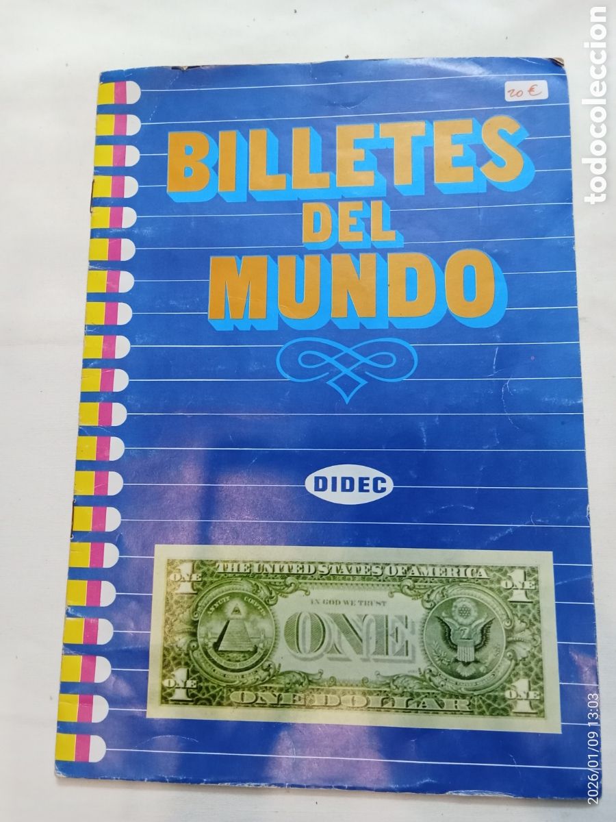 Collectable Incomplete Albums: &Aacute;lbum colecci&oacute;n de cromos billetes del mundo de Dideco inc/90%