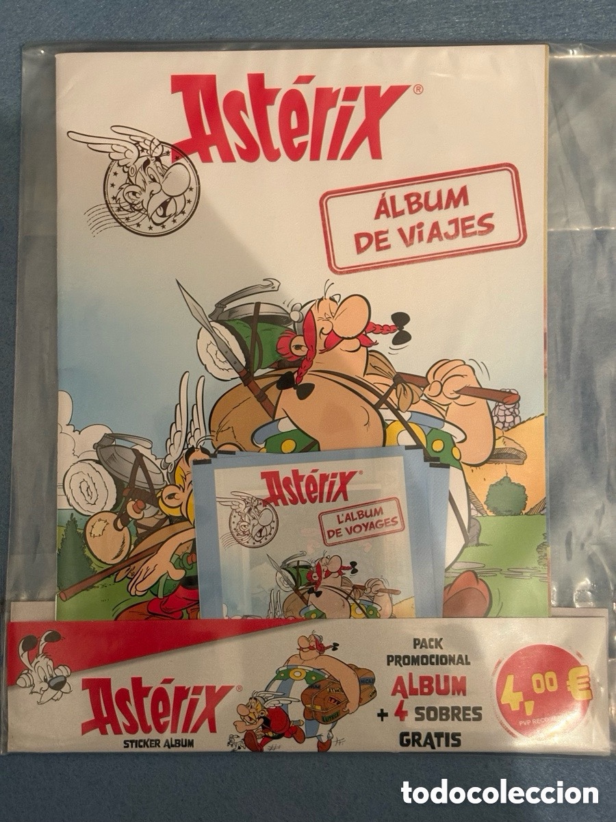 Collectable Incomplete Albums: Asterix, &aacute;lbum de viajes + 4 sobres (A26)