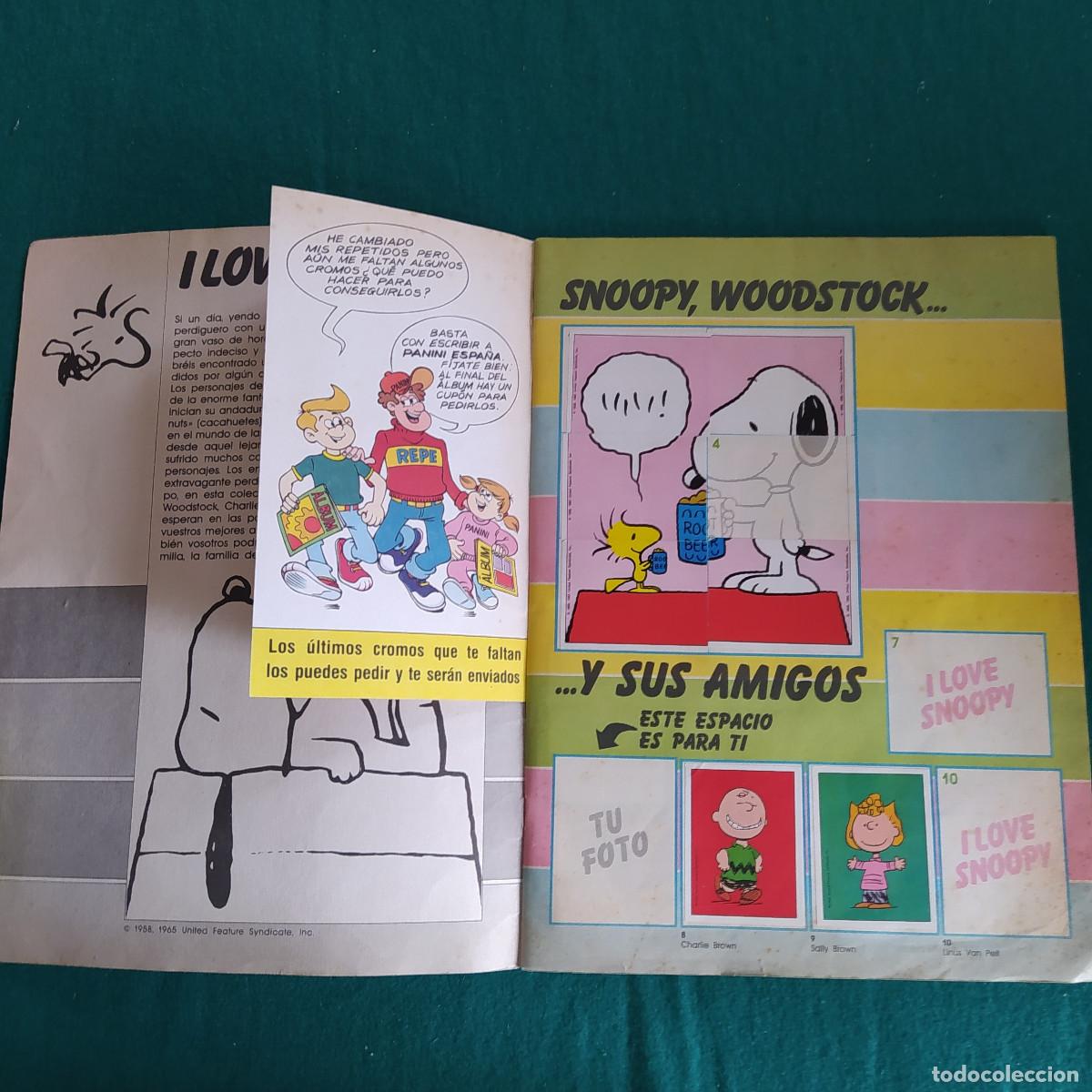 Coleccionismo &aacute;lbumes: I LOVE SNOOPY PANINI 1987. - Foto 2