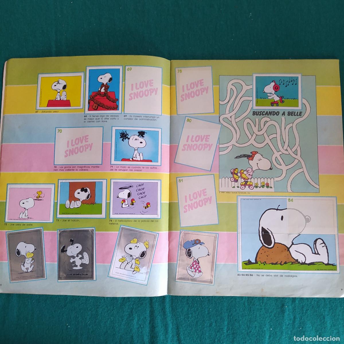 Coleccionismo &aacute;lbumes: I LOVE SNOOPY PANINI 1987. - Foto 6