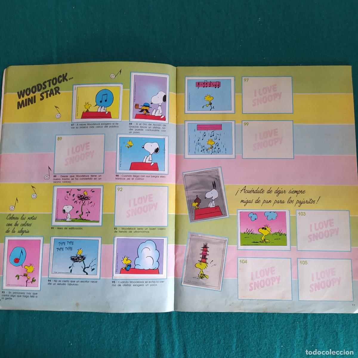 Coleccionismo &aacute;lbumes: I LOVE SNOOPY PANINI 1987. - Foto 7