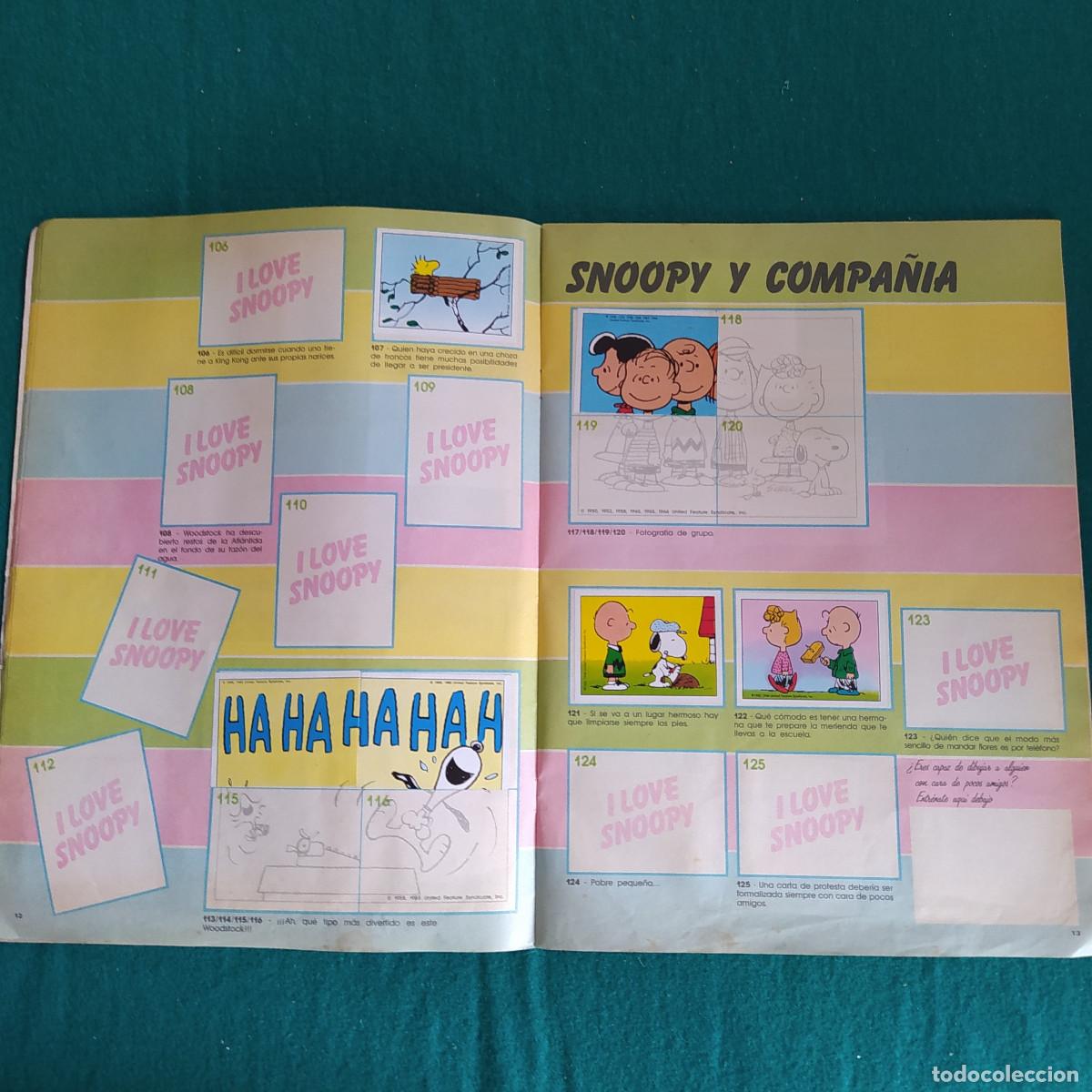 Coleccionismo &aacute;lbumes: I LOVE SNOOPY PANINI 1987. - Foto 8