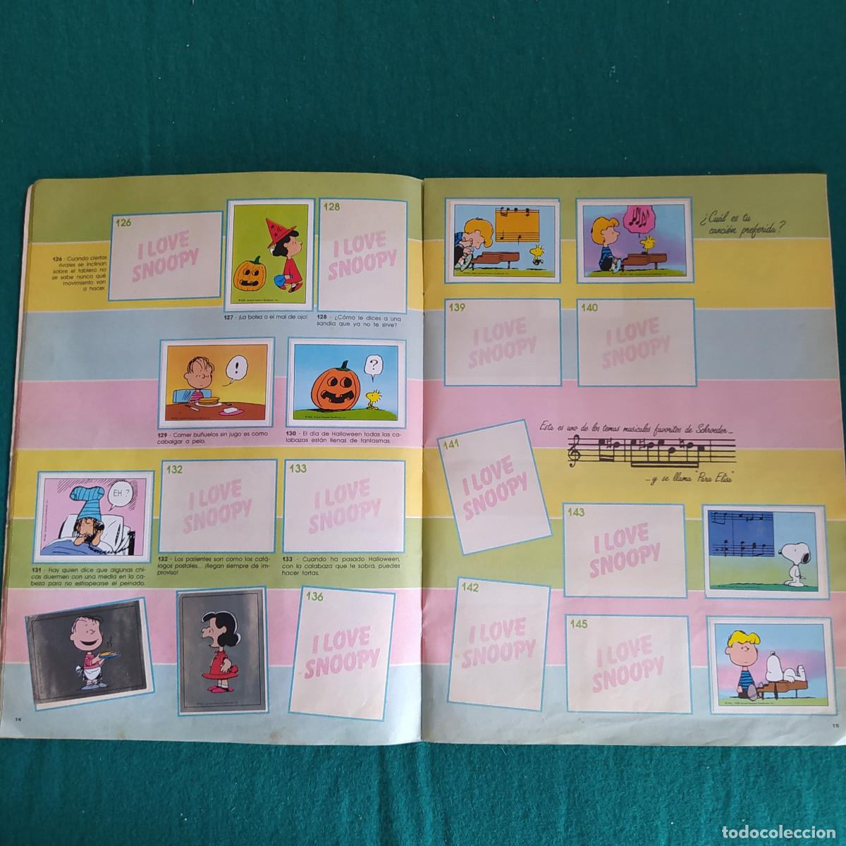 Coleccionismo &aacute;lbumes: I LOVE SNOOPY PANINI 1987. - Foto 9