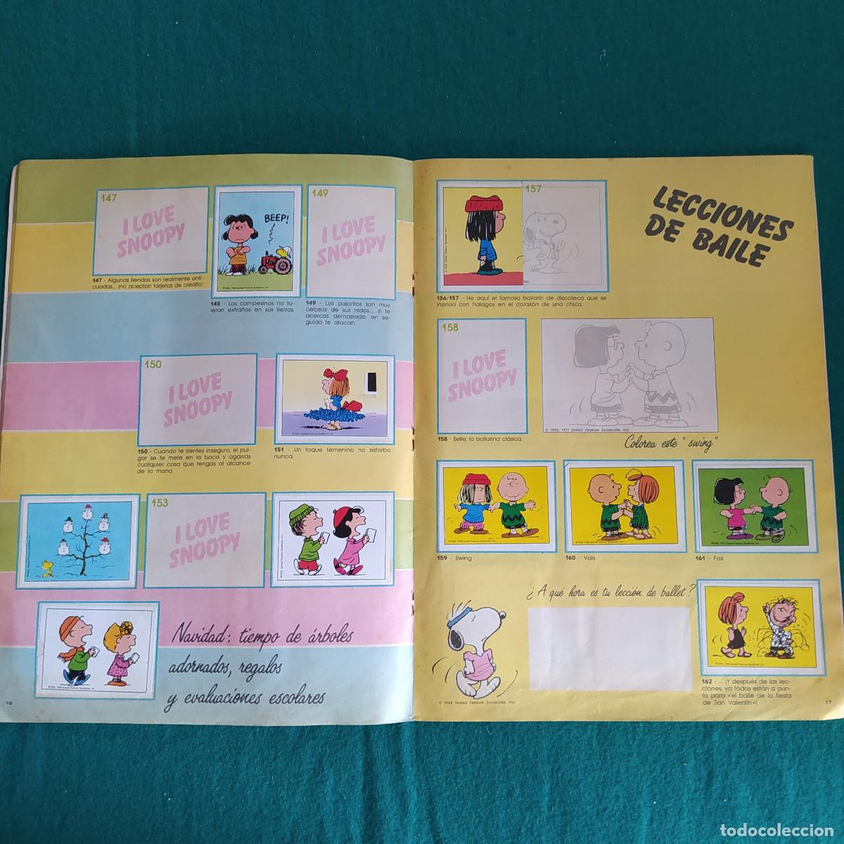 Coleccionismo &aacute;lbumes: I LOVE SNOOPY PANINI 1987. - Foto 10