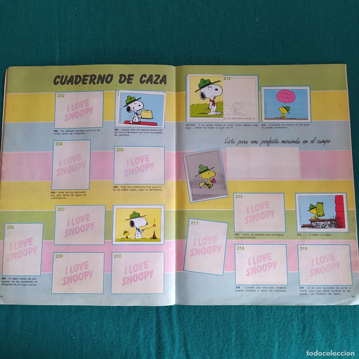 Coleccionismo &aacute;lbumes: I LOVE SNOOPY PANINI 1987. - Foto 13