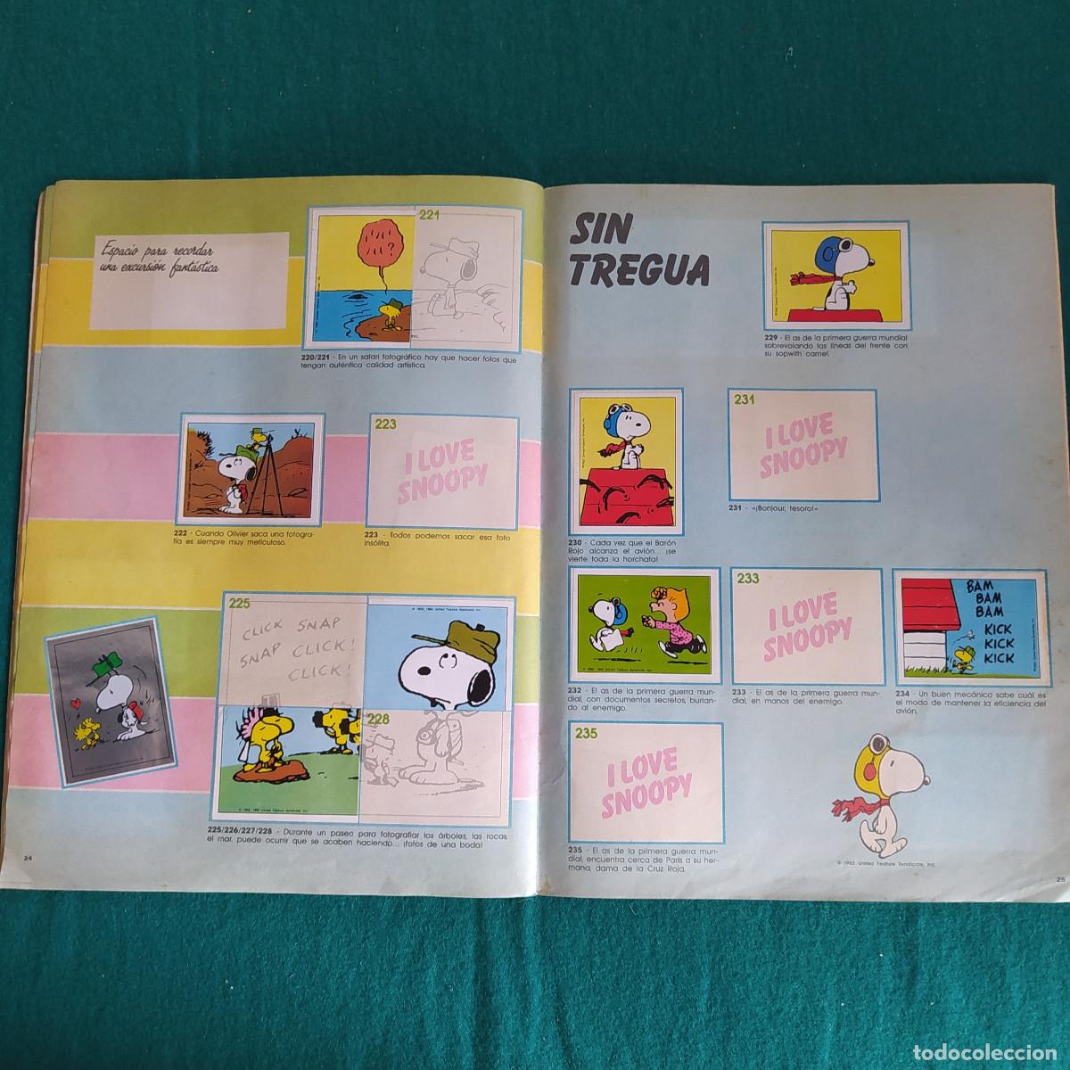 Coleccionismo &aacute;lbumes: I LOVE SNOOPY PANINI 1987. - Foto 14