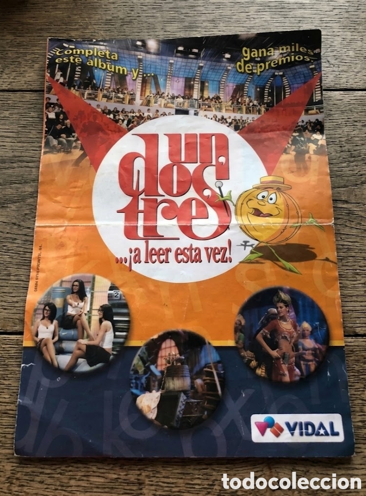 Coleccionismo &Aacute;lbumes: ALBUM DIF&Iacute;CIL CHICLES VIDAL UN DOS TRES RUPERTA NO COMPLETO PEGATINAS CROMOS ADHESIVOS