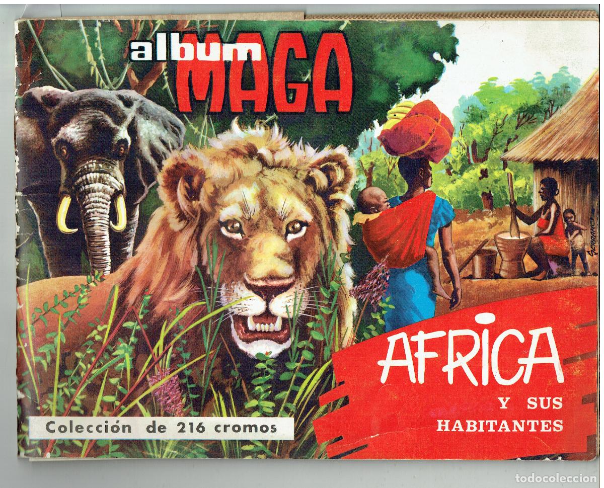 Coleccionismo &Aacute;lbumes: ABUM MAGA. &Aacute;FRICA Y SUS HABITANTES. INCOMPLETA Y DETERIORADO. (P/B65.3)