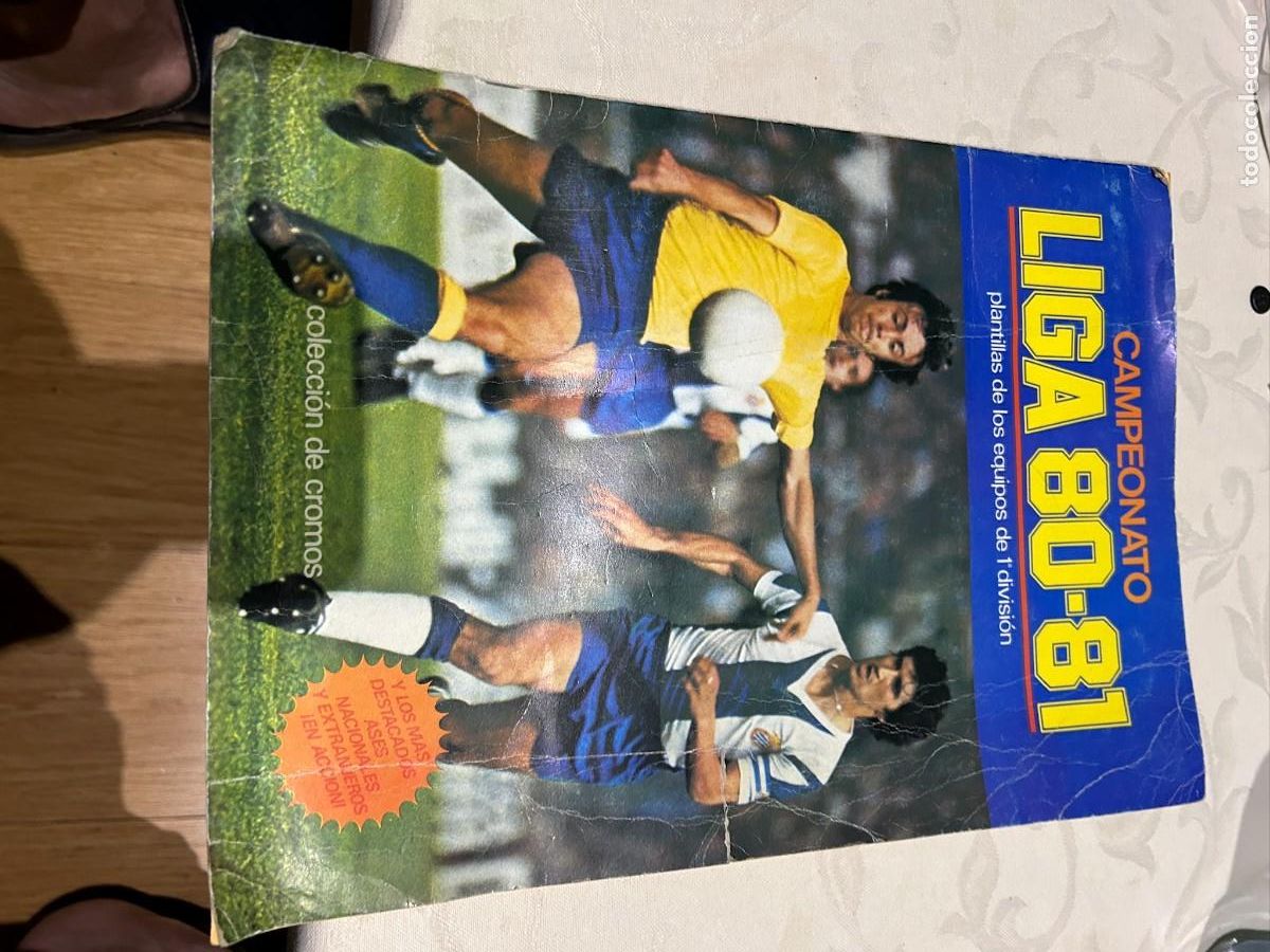 Coleccionismo &Aacute;lbumes: ALBUM ESTE CAMPEONATO 80 81 CON 110 CROMOS PEGADOS