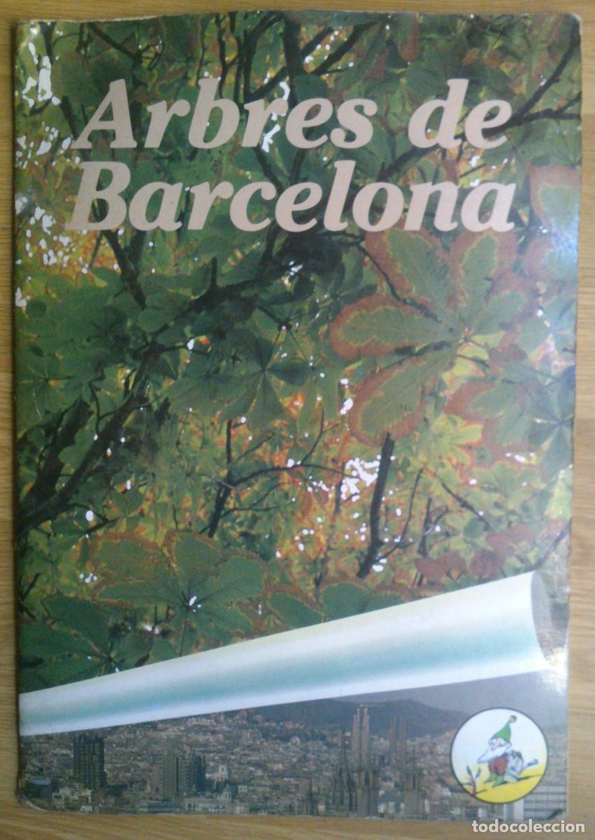Coleccionismo &Aacute;lbumes: ALBUM DE CROMOS 'ARBRES DE BARCELONA' - 89 CROMOS PEGADOS