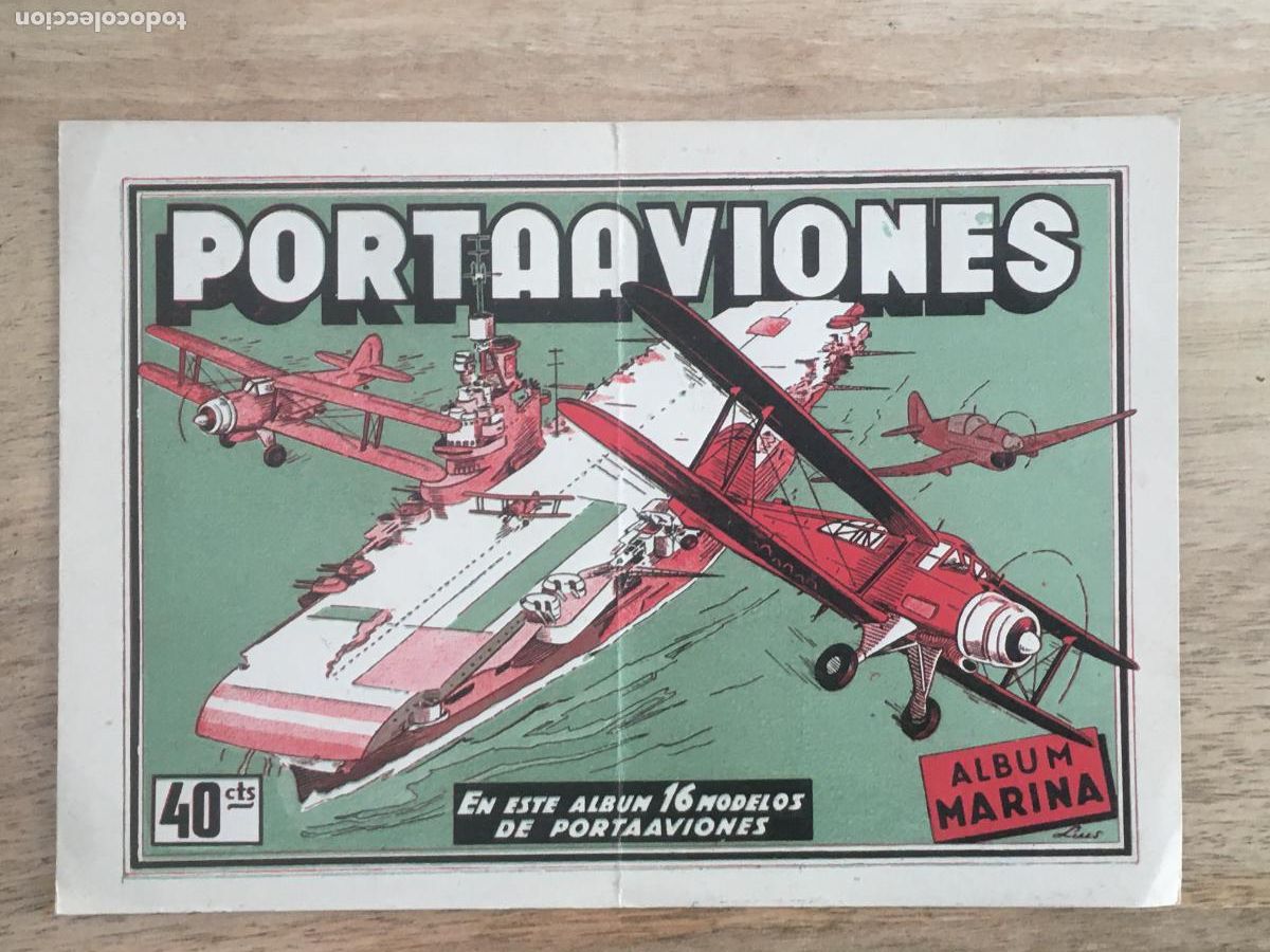 Coleccionismo &Aacute;lbumes: portaaviones album vacio nunca ha tenido cromos pegados