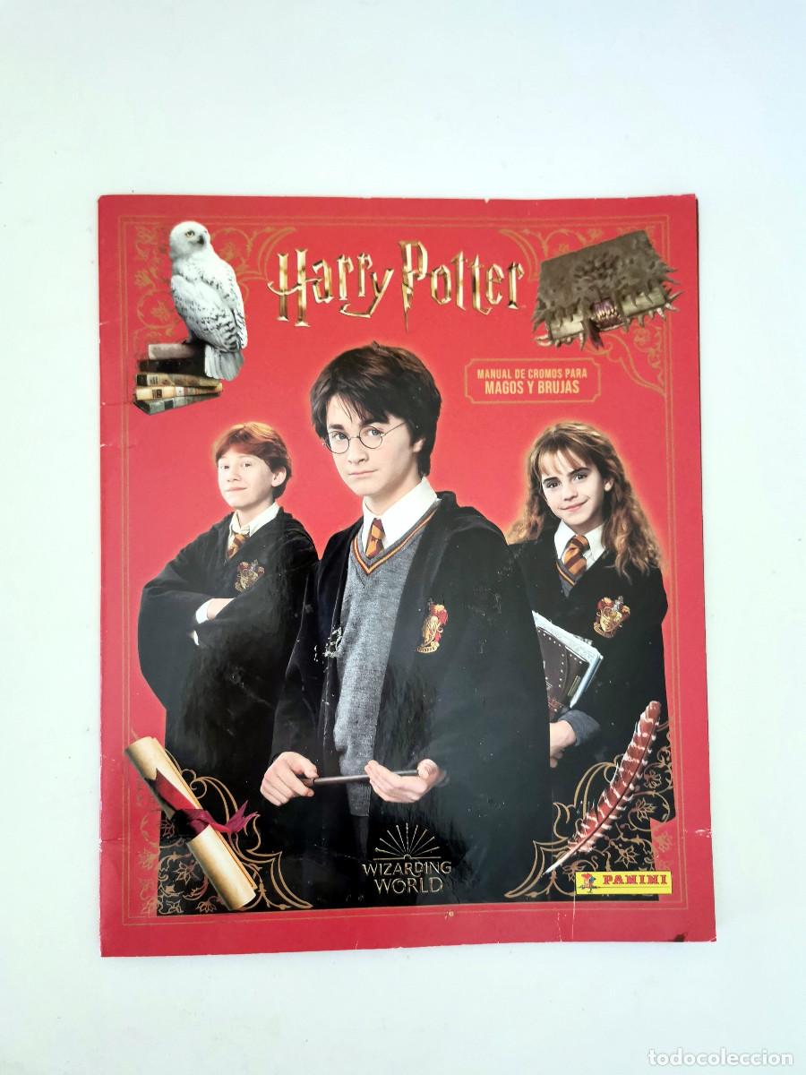 Coleccionismo &Aacute;lbumes: Album Vac&iacute;o Harry Potter Magos y Brujas PANINI + 2 cromos, con Poster