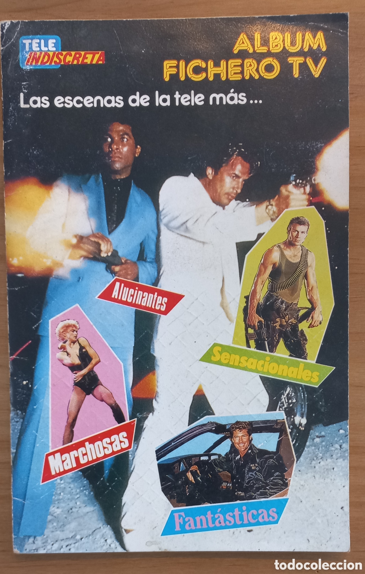 Coleccionismo &Aacute;lbumes: TELE INDISCRETA. ALBUM FICHERO TV . FALTAN 9 CROMOS