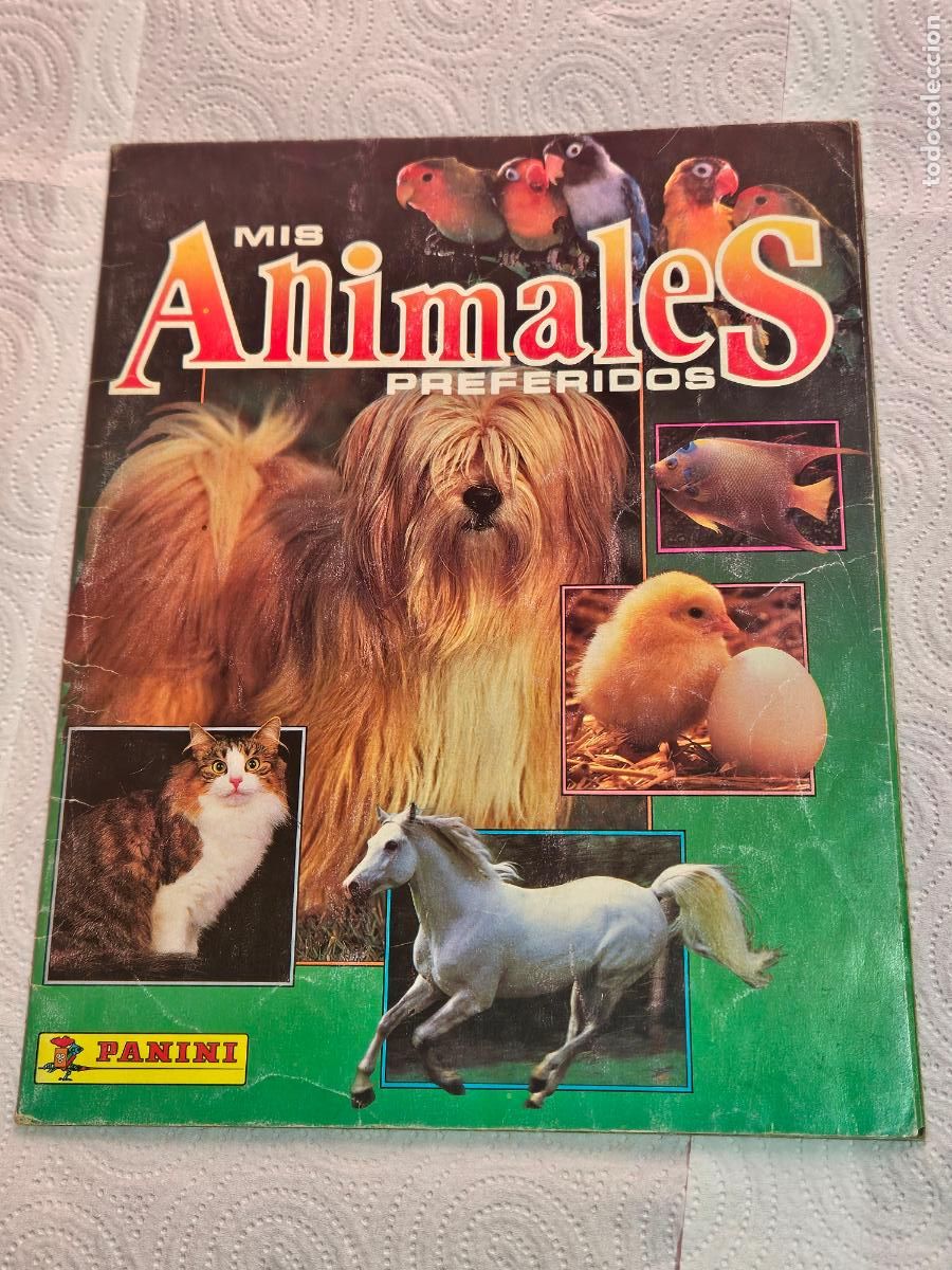 Coleccionismo &Aacute;lbumes: Album de Cromos Mis Animales Preferidos Panini Incompleto