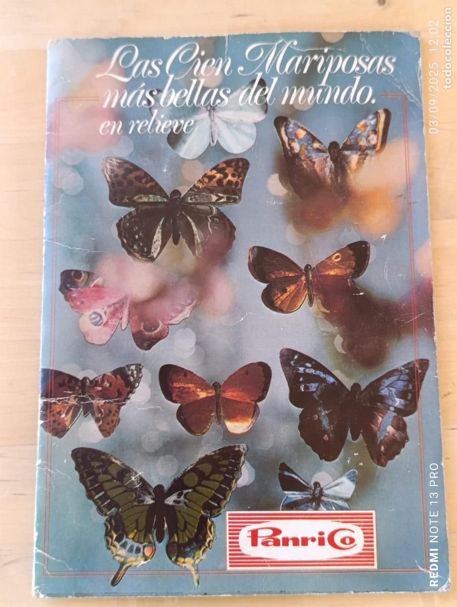 Coleccionismo &Aacute;lbumes: LAS CIEN MARIPOSAS MAS BELLAS DEL MUNDO EN RELIEVE ALBUM PANRICO