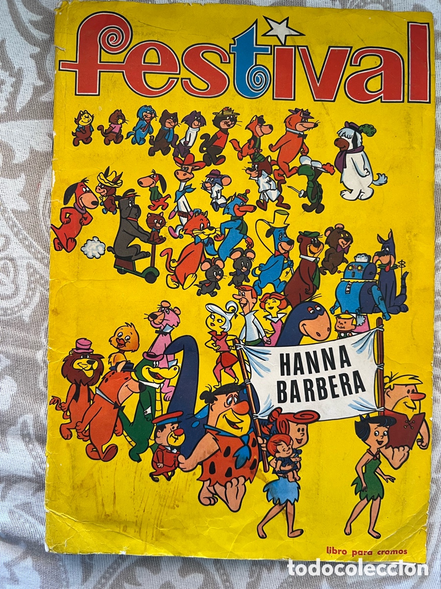 Colecionismo Cadernetas: Album cromos Festival Hanna Barbera
