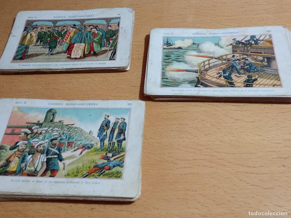 Coleccionismo &Aacute;lbumes: Chocolate Juncosa.Guerra Ruso-japonesa.Series b, c d.