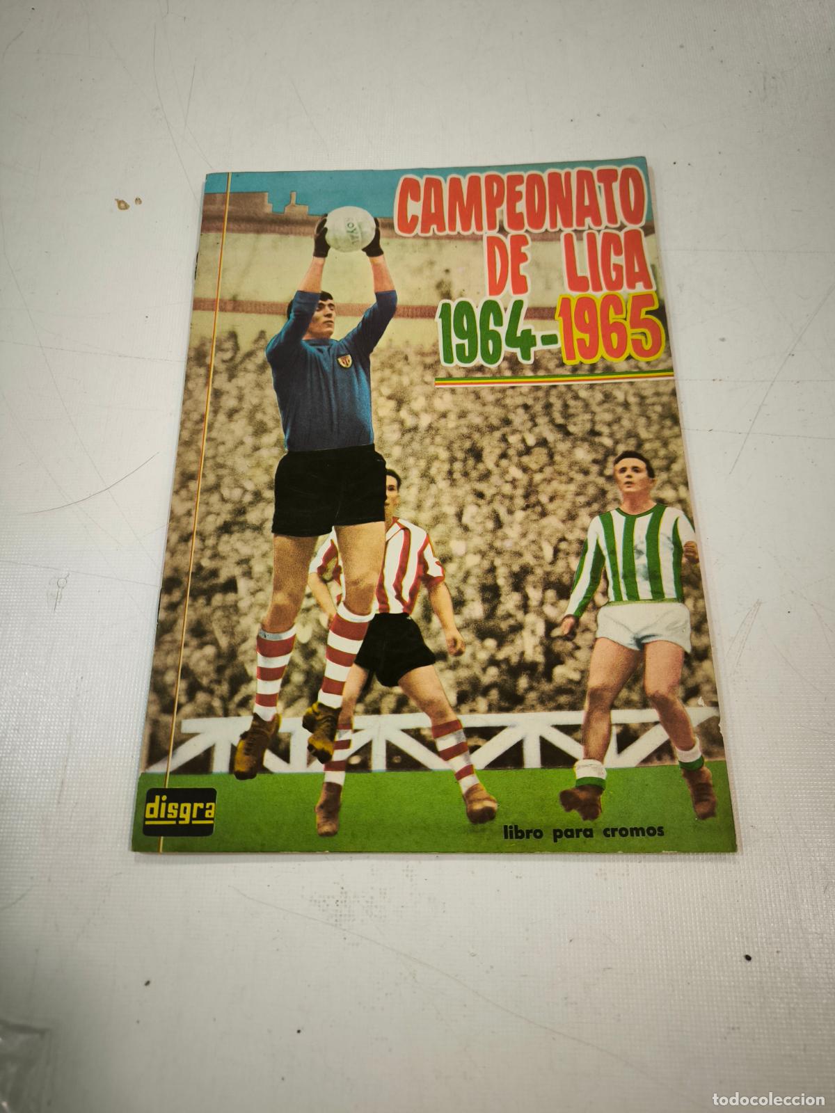 Coleccionismo &Aacute;lbumes: album de cromos liga 1964-1965 cromos pegados