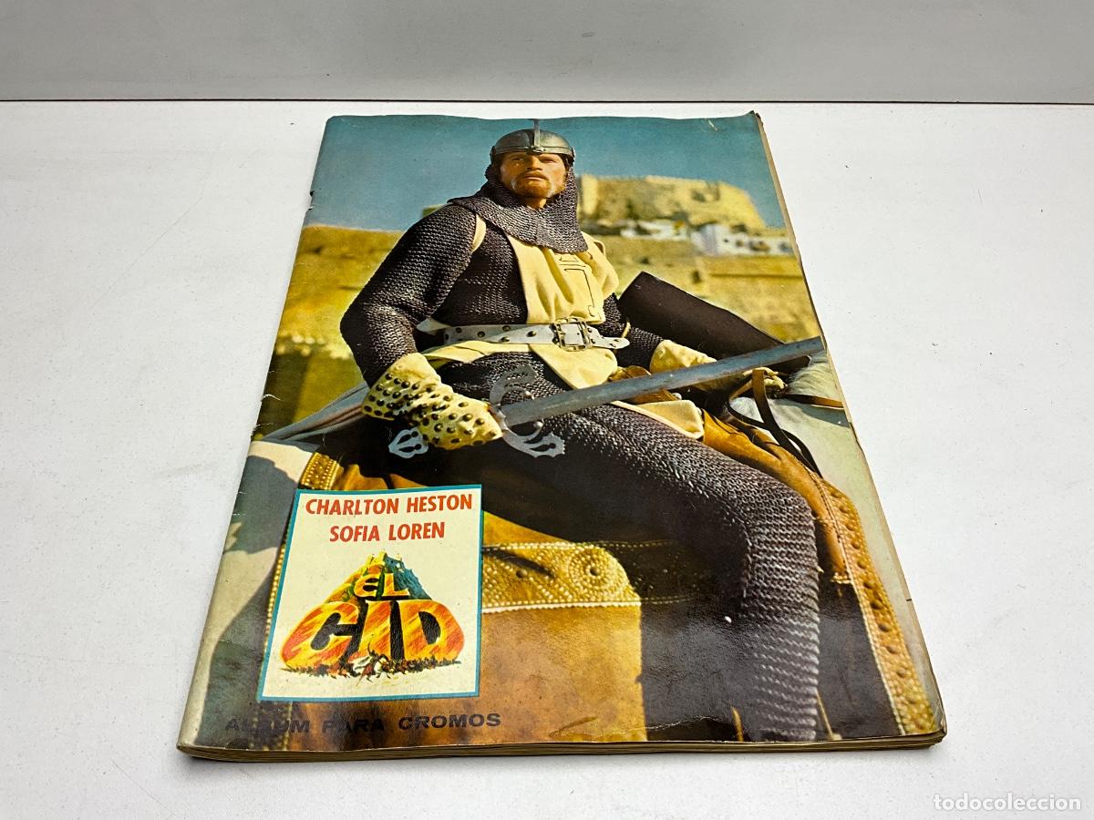 Coleccionismo &Aacute;lbumes: &Aacute;LBUM DE CROMOS INCOMPLETO - EL CID CHARLON HESTON Y SOF&Iacute;A LOREN - DE FHER A&Ntilde;O 1962