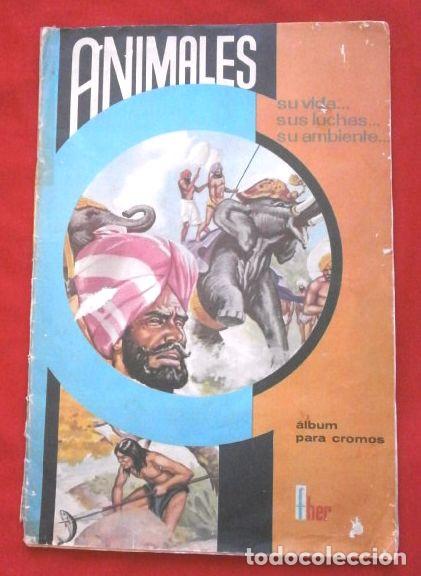 Coleccionismo &Aacute;lbumes: ANIMALES su vida, sus luchas, su ambiente (A&Ntilde;O 1964) ALBUM con 287 Cromos - ED. FHER
