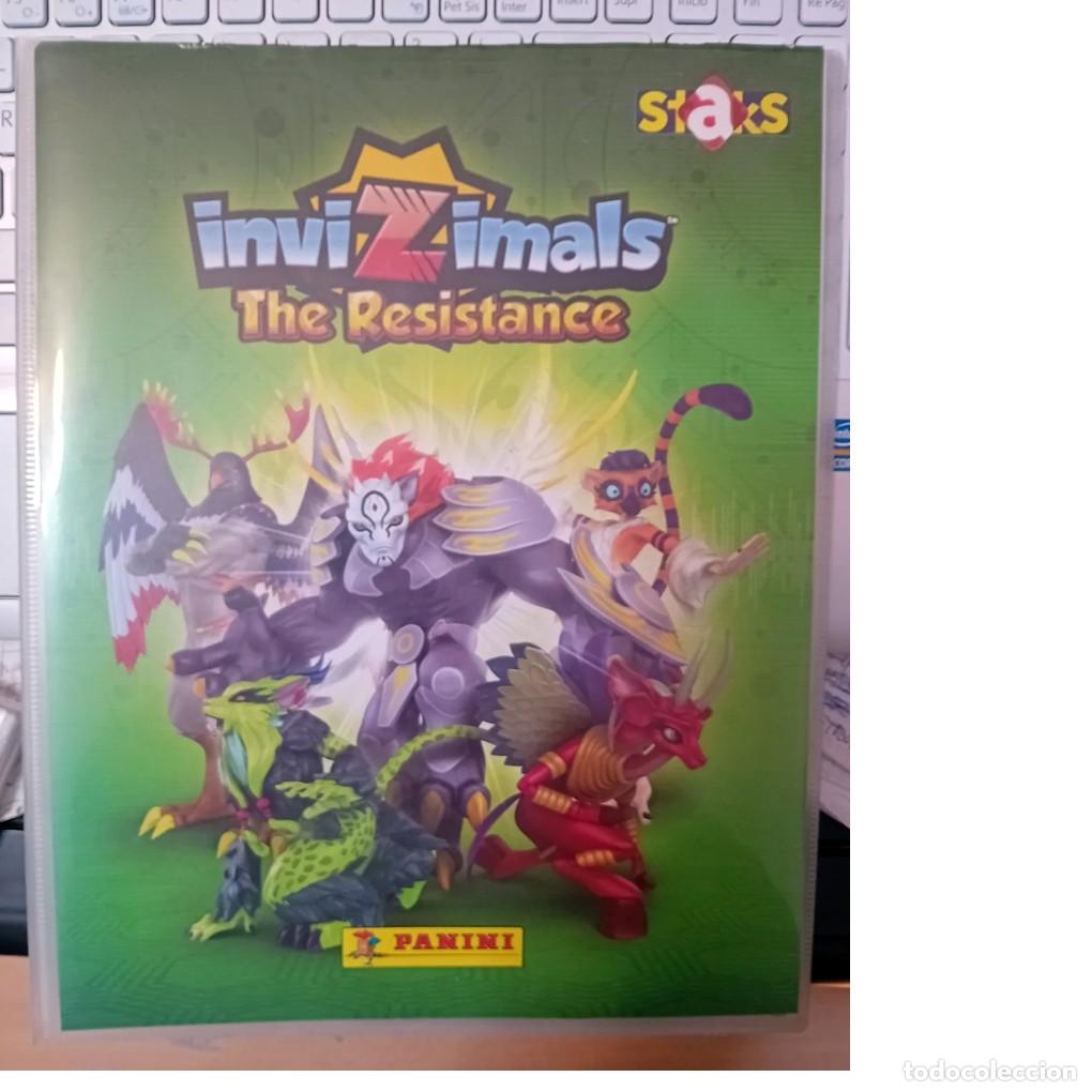 Coleccionismo &Aacute;lbumes: &Aacute;LBUM ARCHIVADOR INVIZIMALS THE RESISTANCE PANINI con 52 staks.