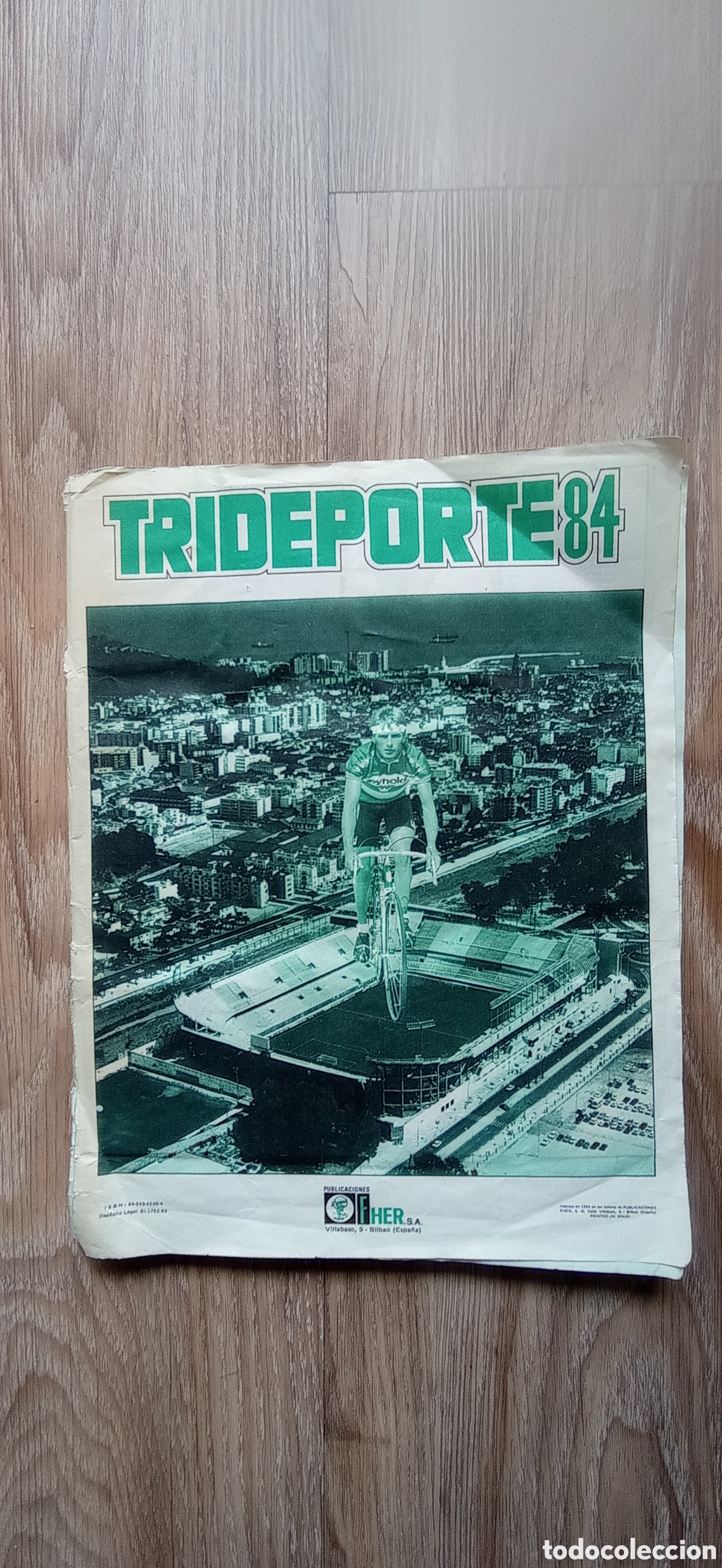 Coleccionismo &Aacute;lbumes: &Aacute;LBUM INCOMPLETO TRIDEPORTE FHER 84 VER FOTOS FALTA PORTADA Y CONTRAPORTADA