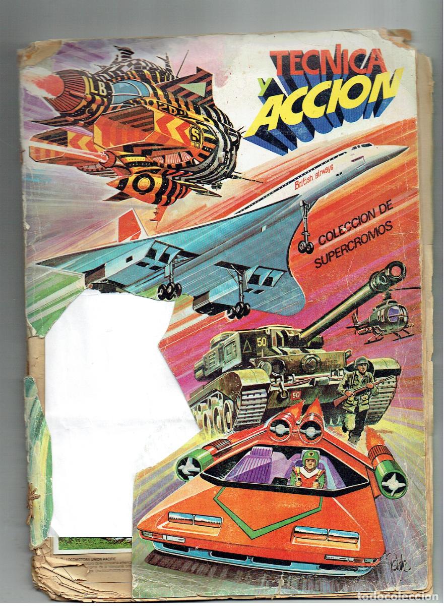 Coleccionismo &Aacute;lbumes: TECNICA Y ACCION. INCOMPLETO. FALTAN 16 CROMOS. EDICIONES ESTE, 1980.(ST/PNN2)