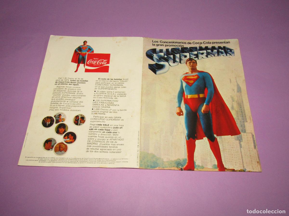 Coleccionismo &Aacute;lbumes: Antiguo &Aacute;lbum SUPERMAN DC Comics Promoci&oacute;n de COCA COLA del A&ntilde;o 1978