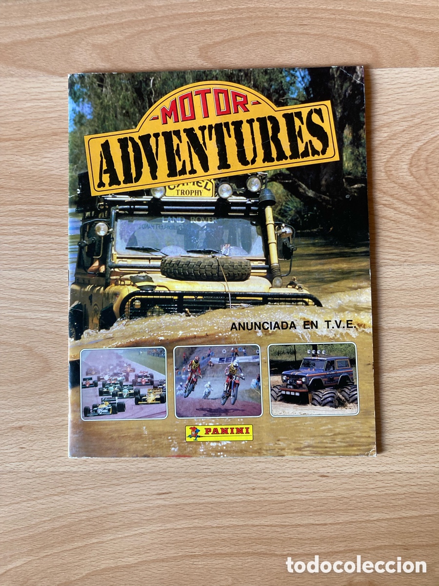 Coleccionismo &Aacute;lbumes: ALBUM CROMOS MOTOR ADVENTURES CASI COMPLETO
