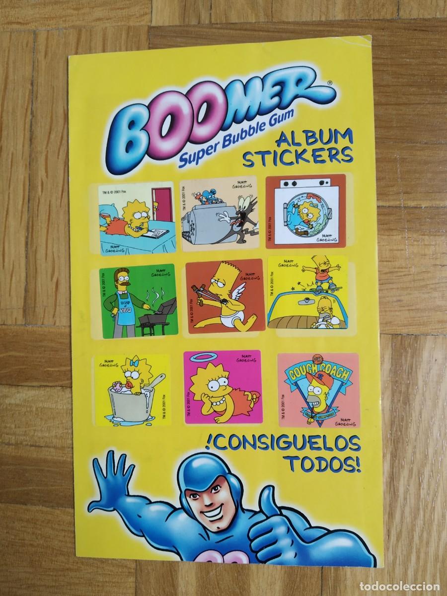 Coleccionismo &Aacute;lbumes: ALBUM CROMOS BOOMER THE SIMPSONS BUBBLE GUM VER FOTOS