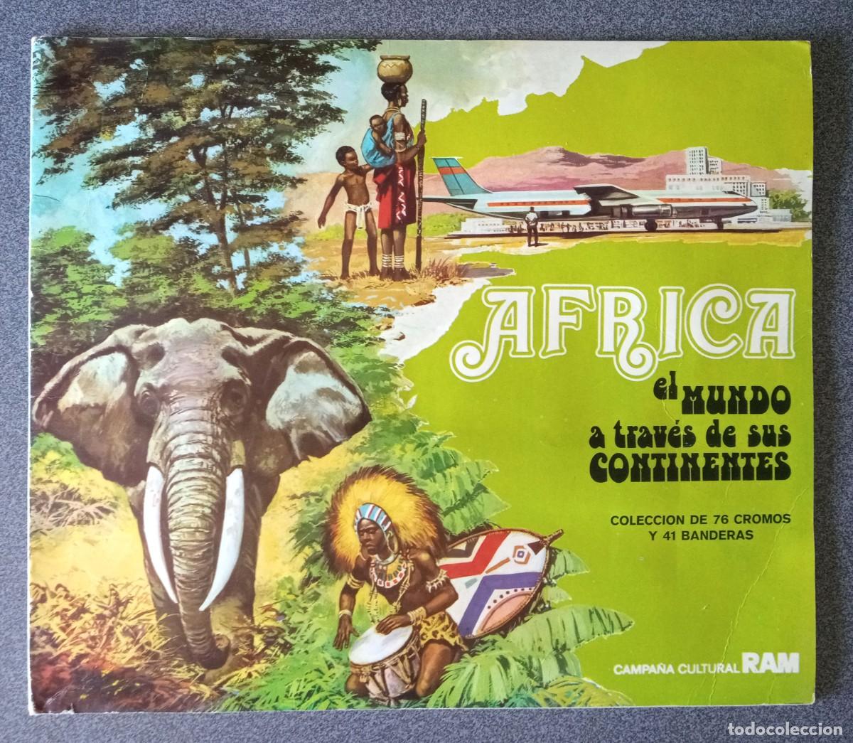 Coleccionismo &Aacute;lbumes: Alb&uacute;m de cromos &Aacute;frica El Mundo A Trav&eacute;s De Sus Continentes RAM