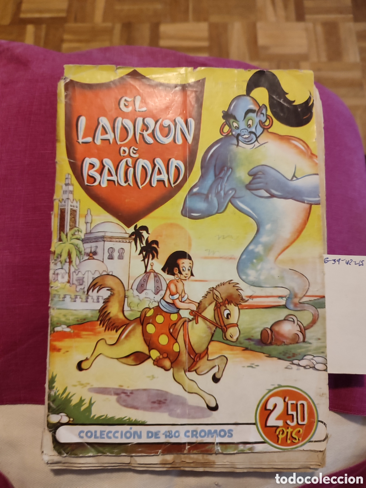 Coleccionismo &Aacute;lbumes: album incompleto El ladr&oacute;n de Bagdad editorial Bruguera 1949