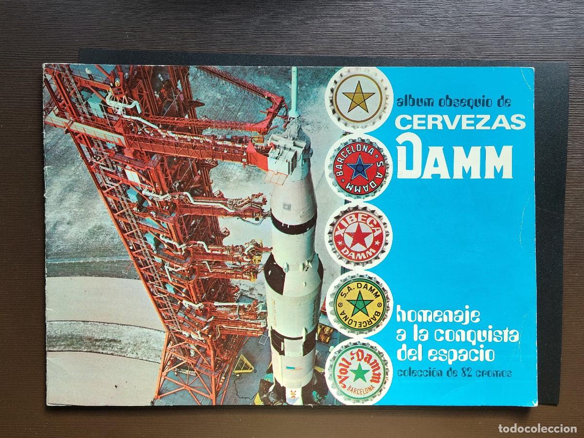 Coleccionismo &Aacute;lbumes: ALBUM VACIO HOMENAJE A LA CONQUISTA DEL ESPACIO OBSEQUIO CERVEZAS DAMM