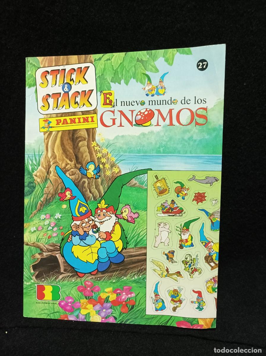 Coleccionismo &Aacute;lbumes: ALBUM STICK & STACK EL NUEVO MUNDO DE LOS GNOMOS .... DE PANINI