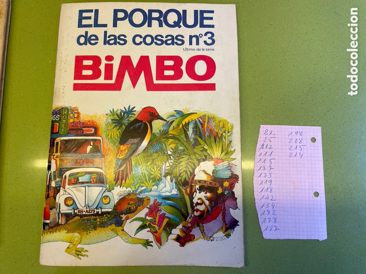 Coleccionismo &Aacute;lbumes: El porque de las cosas 3. FALTAN 18. Bimbo MUY BUEN ESTADO 1972