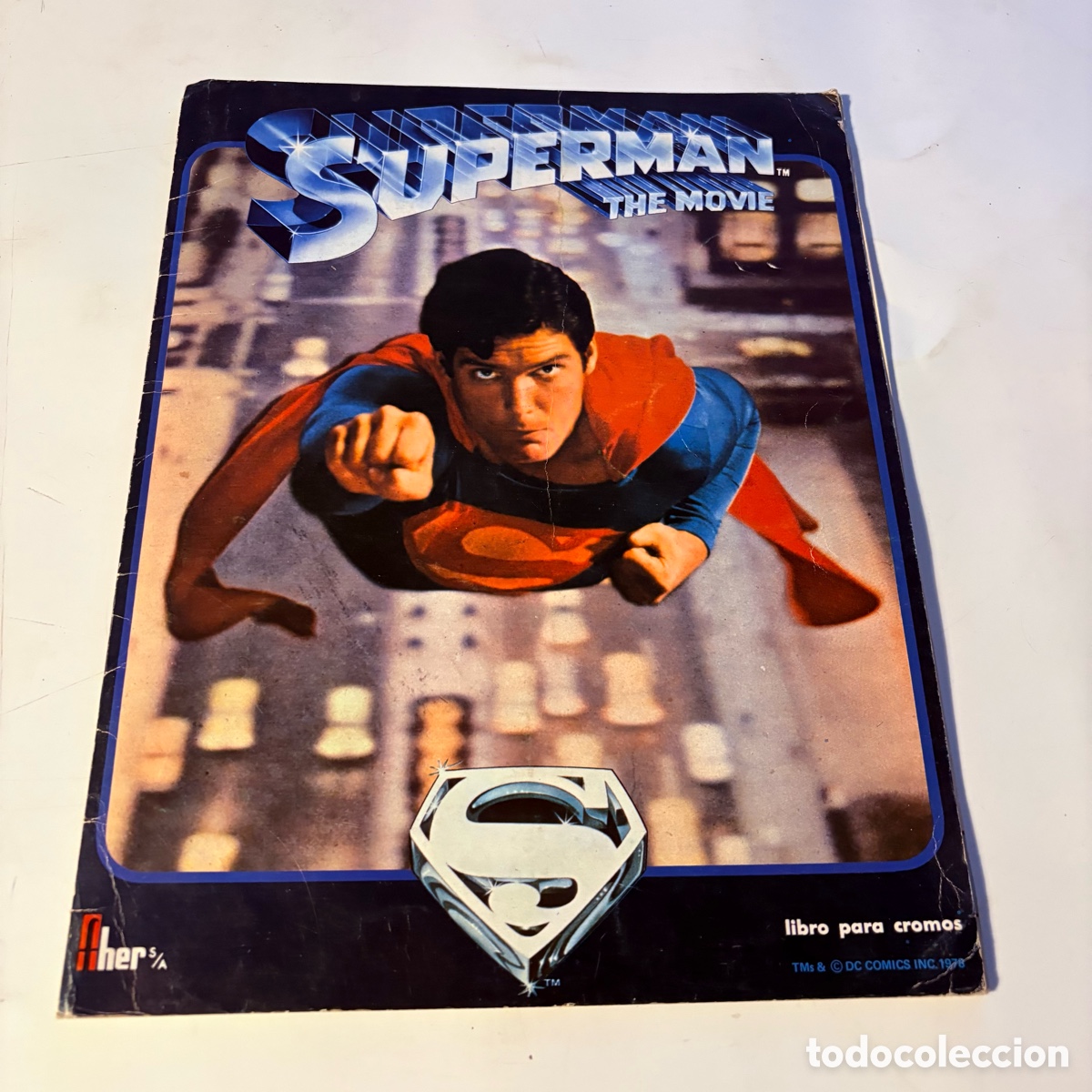 Coleccionismo &Aacute;lbumes: ALBUM VACIO NUEVO PLANCHA SUPERMAN THE MOVIE FHER 1979