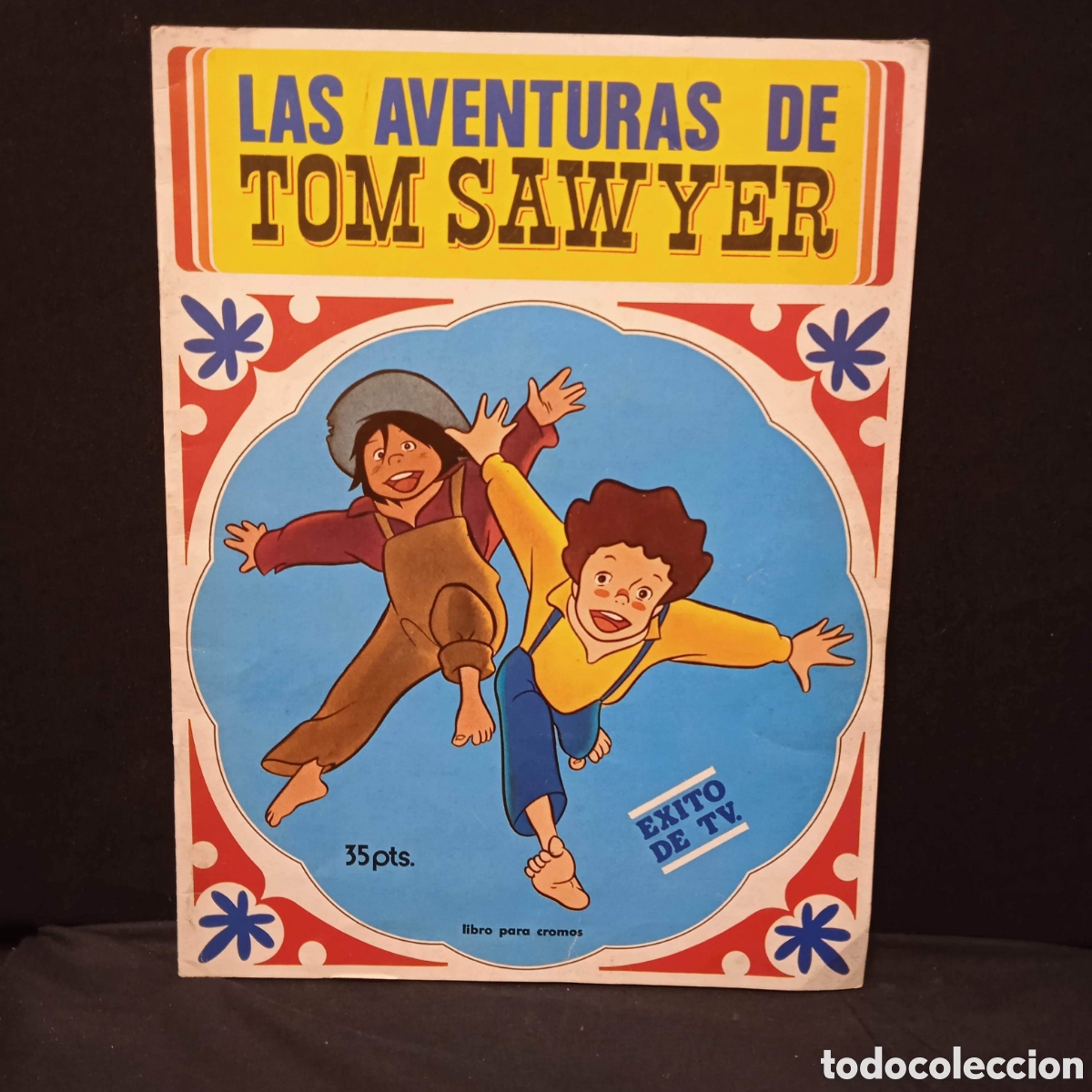 Coleccionismo &Aacute;lbumes: LAS AVENTURAS DE TOM SAWYER &Aacute;LBUM DE CROMOS (+- 100 CROMOS, INCOMPLETO) - FHER 1981