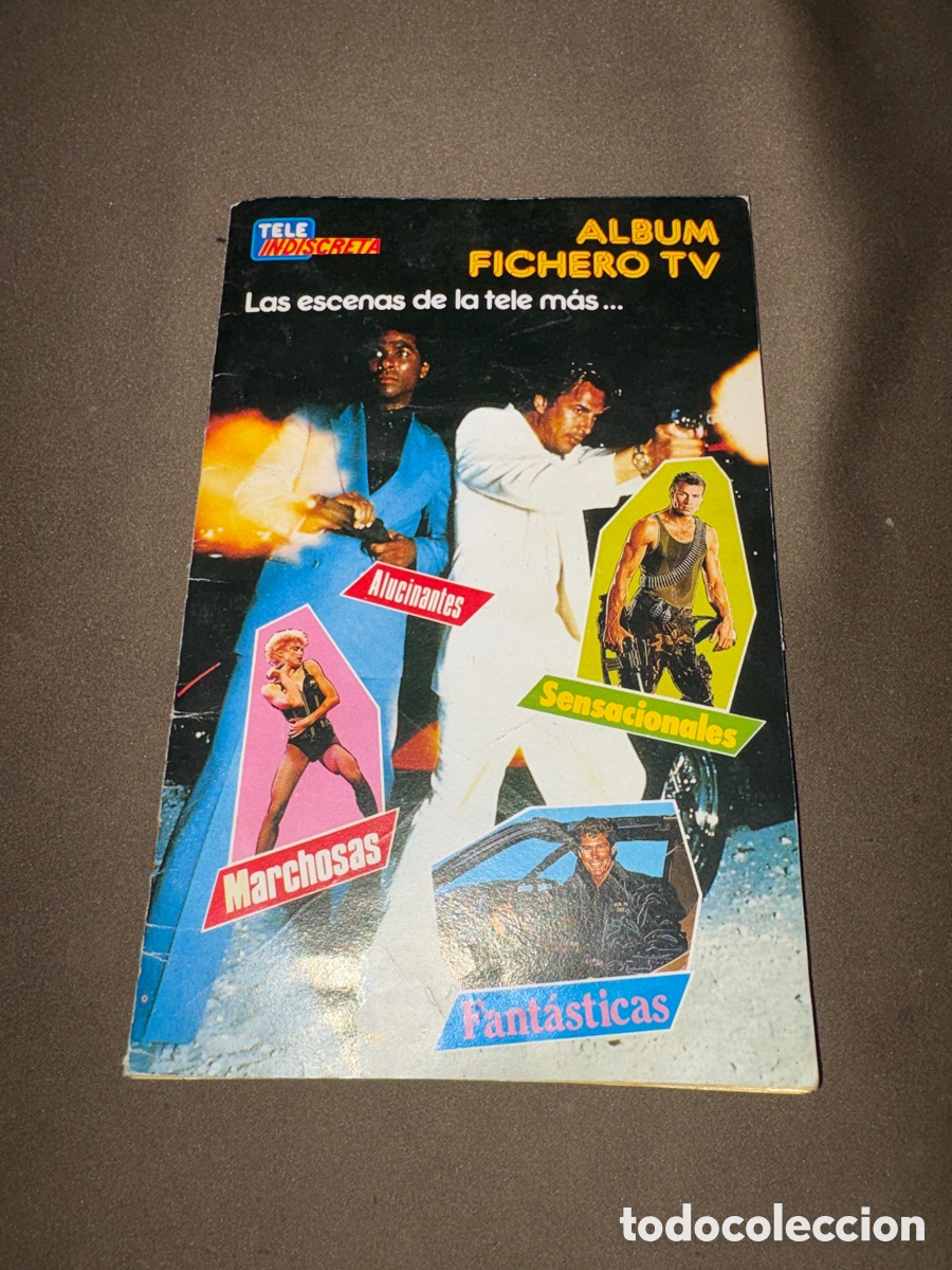 Coleccionismo &Aacute;lbumes: album fichero tele indiscreta cromo madonna un dos tres equipo A fama*le faltan 8 cromos*ver fotos*