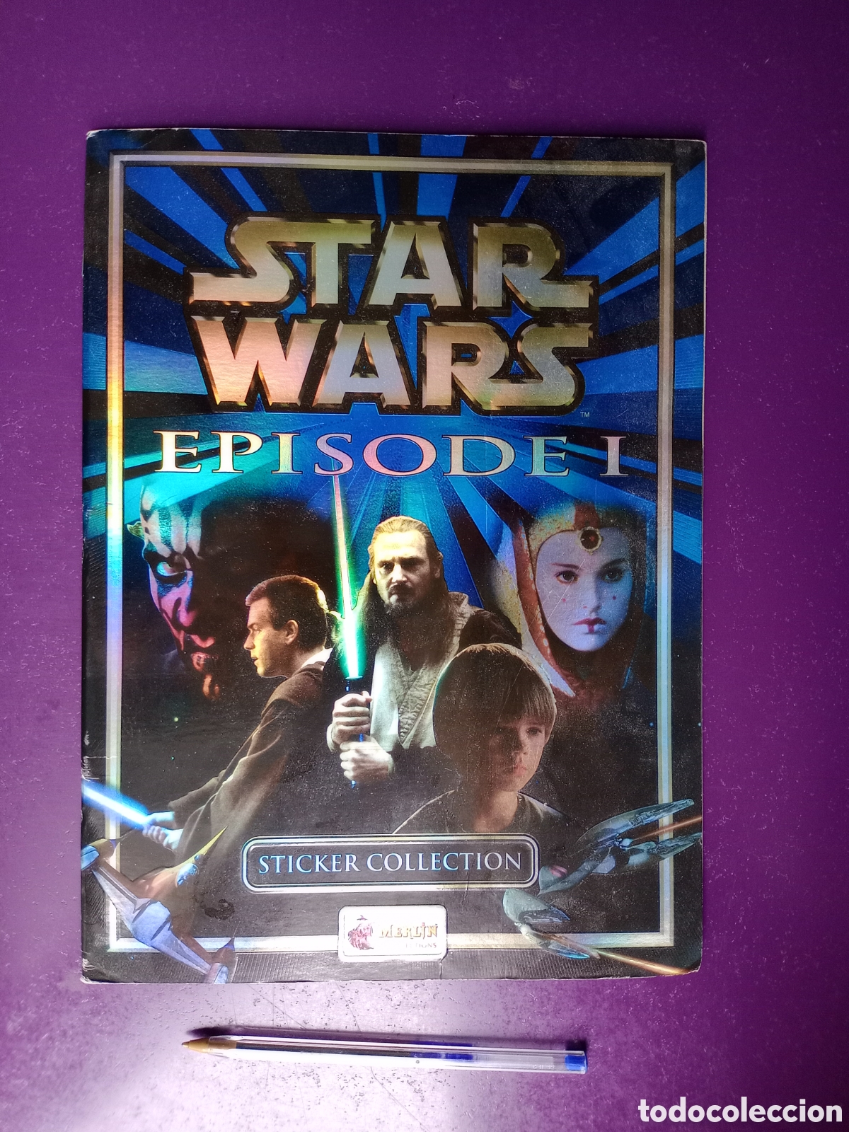 Coleccionismo &Aacute;lbumes: ALBUM CROMOS MERLIN 1999 - STAR WARS EPISODE I - INCOMPLETO, SOLO CONTIENE 19 CROMOS DE 244