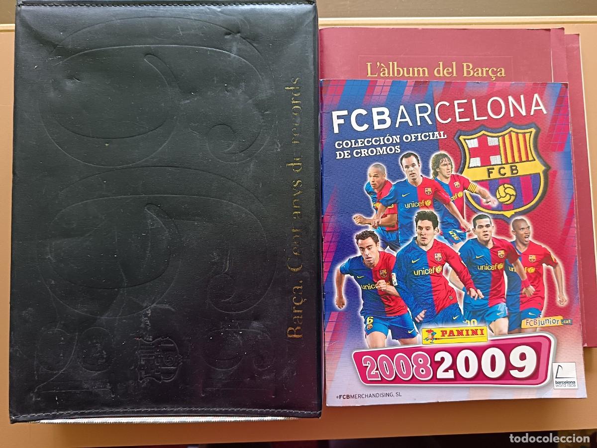 Coleccionismo &Aacute;lbumes: ESTUCHE CON 4 &Aacute;LBUMES FC BARCELONA