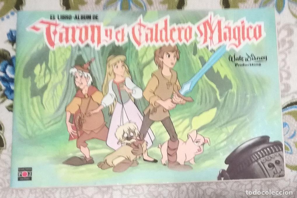 Coleccionismo &Aacute;lbumes: Album Taron y el caldero magico, Walt Disney - Contiene 116 cromos